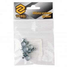 VOREL Set 4 coliere cu surub zincat, diametru stra..